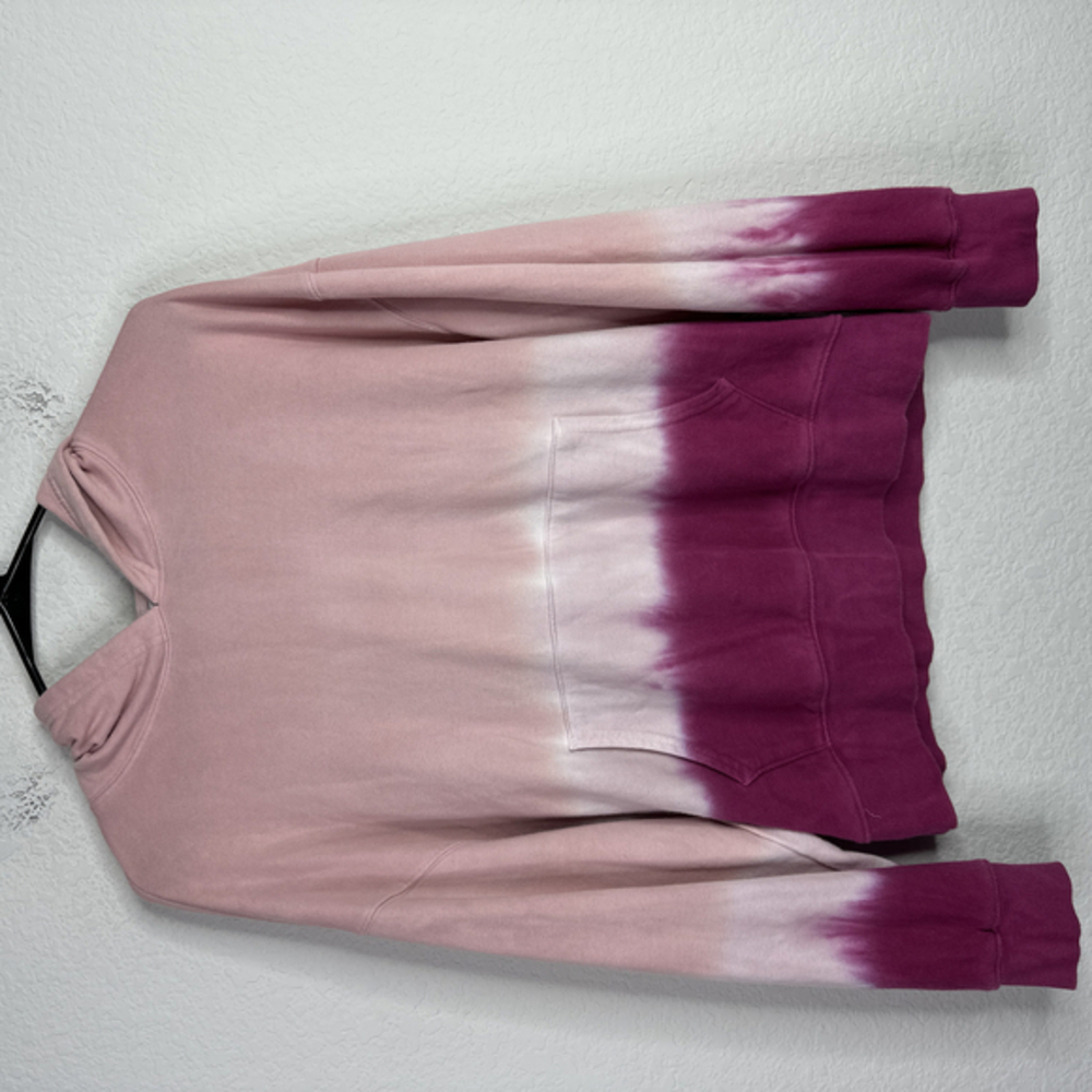 Wildfox Sweatshirt Womens Medium Pink Tie Dye Pullover‎ Casual Relaxed Hoodie